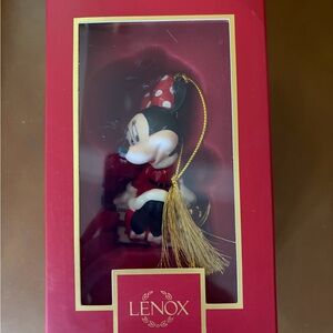 Disney Showcase Minnie Mouse Ornament in Red and White